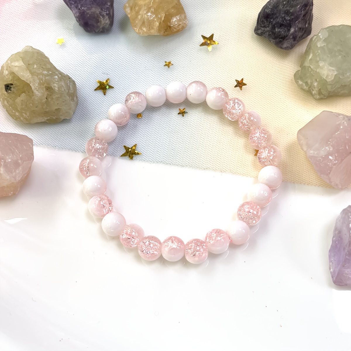 Bohemian Style Glass Bead Bracelet, Everyday Wear